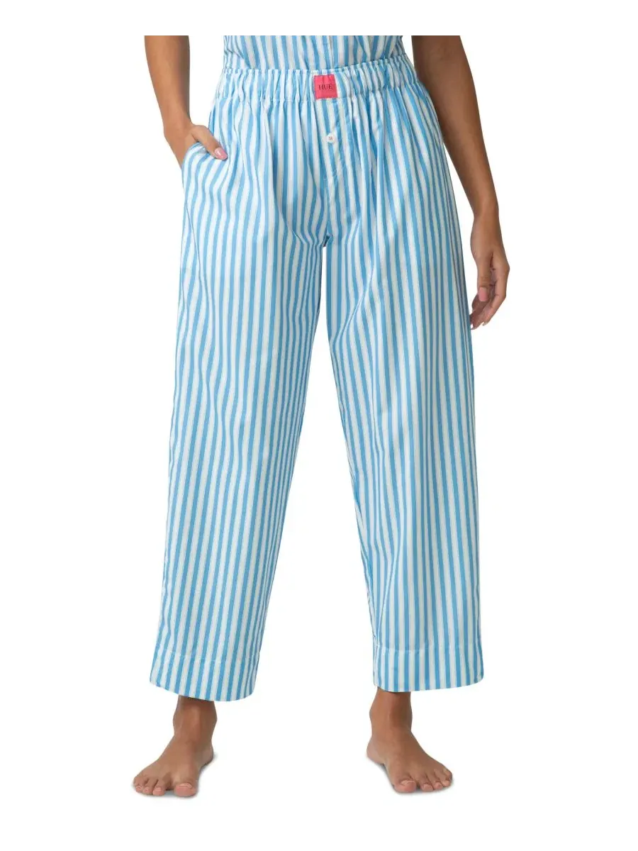 Пижамные брюки Hue Poplin Pajama Pant — изображение 1 из 5, синий