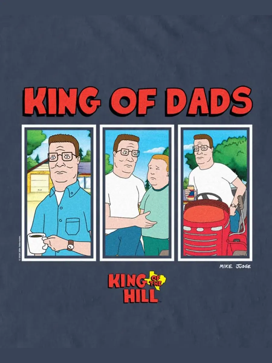 Футболка с принтом King Of Dads Fifth Sun — изображение 3 из 3, темно-синий