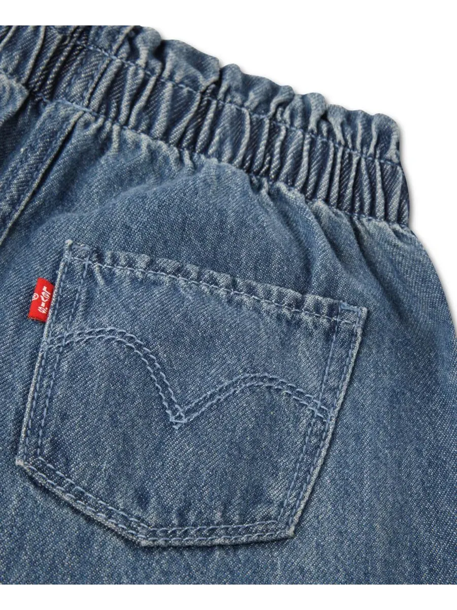 Комплект из топа и брюк с кокеткой, с рукавом-фонарик Levi's — изображение 4 из 5, голубой