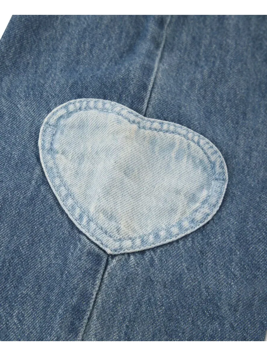 Комплект из топа и брюк с кокеткой, с рукавом-фонарик Levi's — изображение 5 из 5, голубой