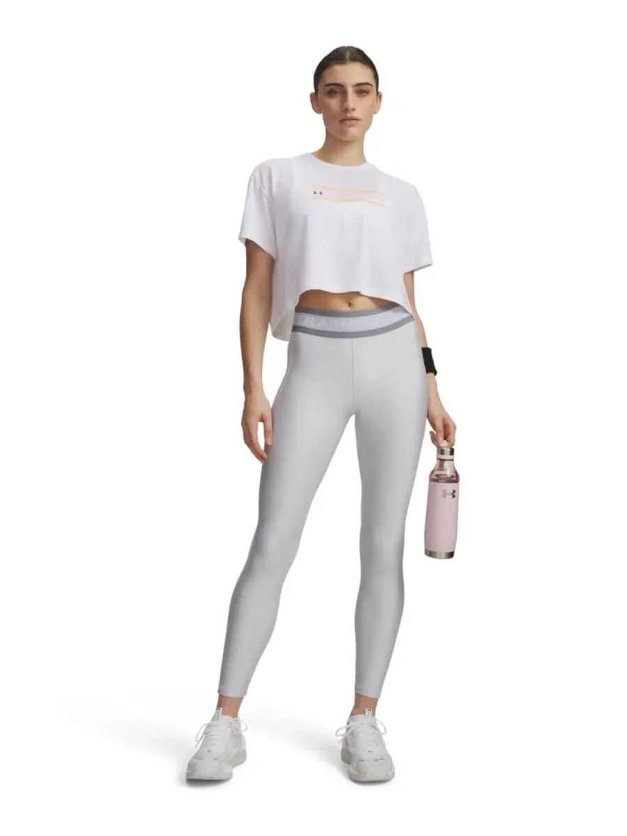Женские леггинсы Tech Regular Fit Under Armour — изображение 2 из 3, серый/белый