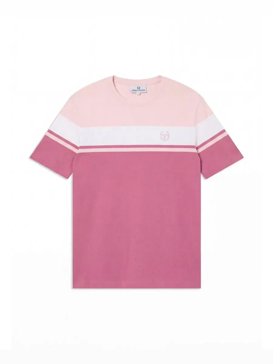 Футболка с двойной полосой Damarindo Sergio Tacchini — изображение 4 из 4, бежевый