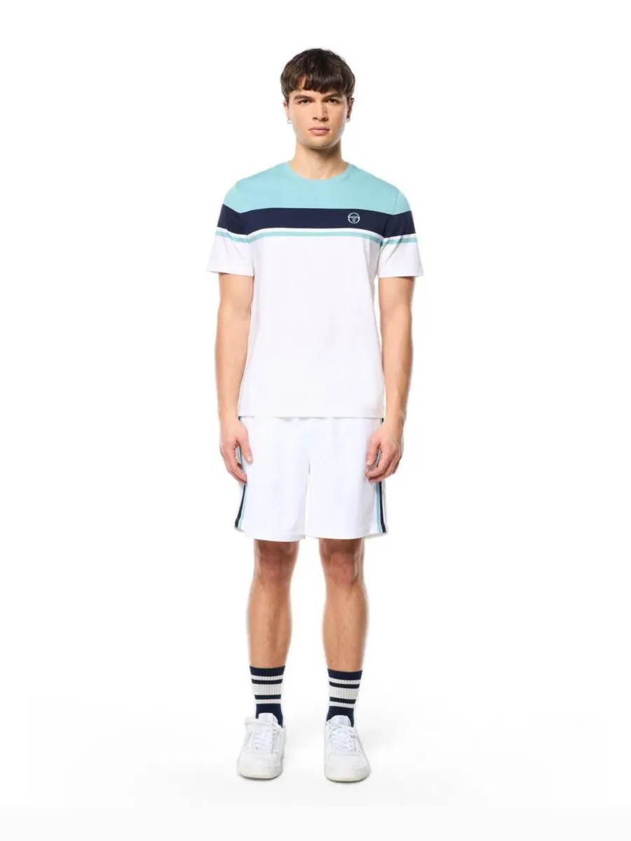 Футболка с двойной полосой Damarindo Sergio Tacchini — изображение 2 из 5, белый