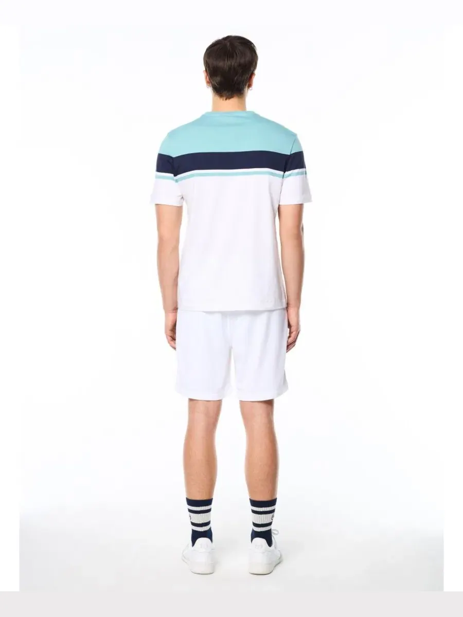 Футболка с двойной полосой Damarindo Sergio Tacchini — изображение 4 из 5, белый