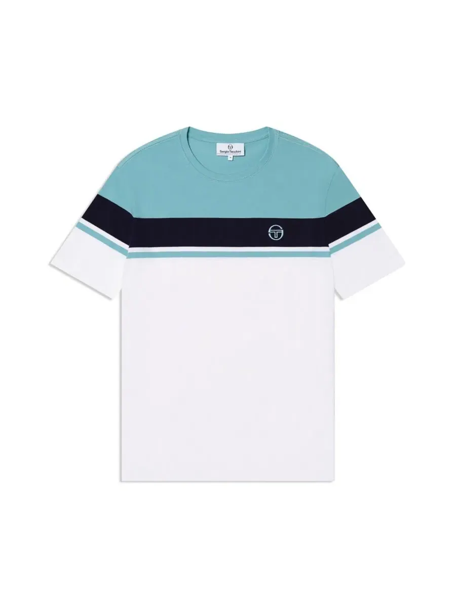 Футболка с двойной полосой Damarindo Sergio Tacchini — изображение 5 из 5, белый