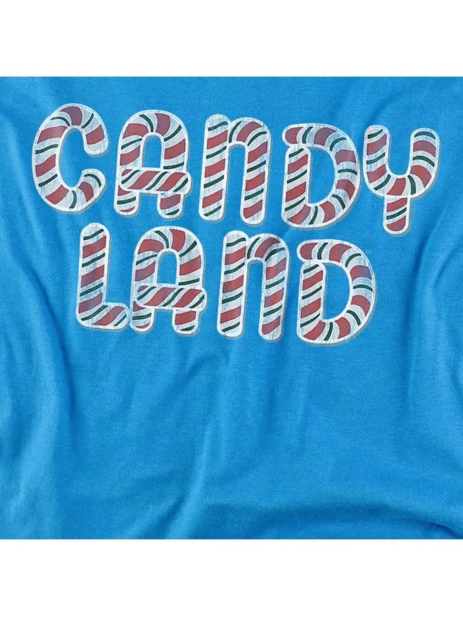 Футболка с длинным рукавом Candy Land Sign Hasbro+ — изображение 3 из 3, бирюзовый
