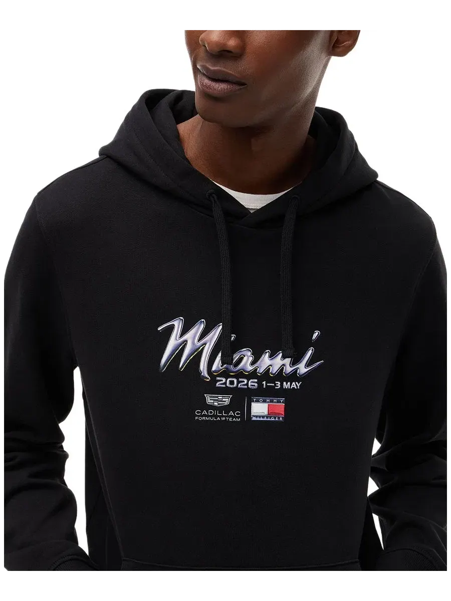 Худи Tommy Hilfiger с принтом Miami, x Cadillac F1 — изображение 3 из 4, черный