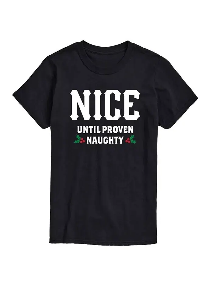 Футболка мужская Nice Until Proven Naughty с коротким рукавом AIRWAVES — изображение 1 из 2, черный