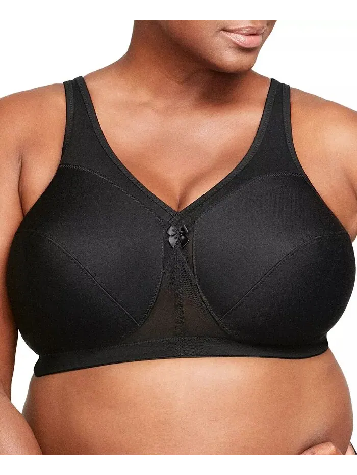 Женский бюстгальтер MagicLift Active Wirefree Support Bra для полной фигуры размера плюс 1005 — изображение 1 из 7, черный