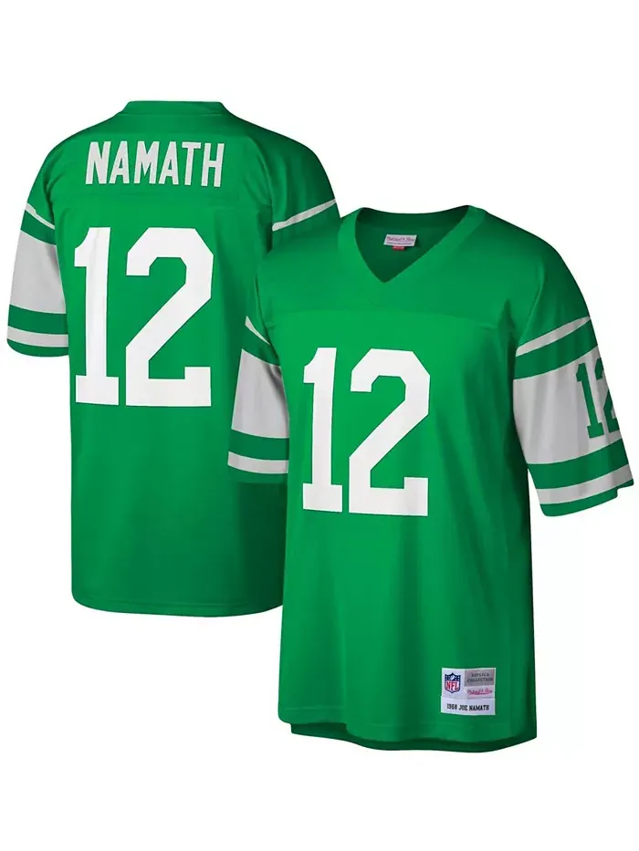 Мужская реплика джерси New York Jets Legacy цвета Kelly Green, размеры Big and Tall, модель Joe — зеленый