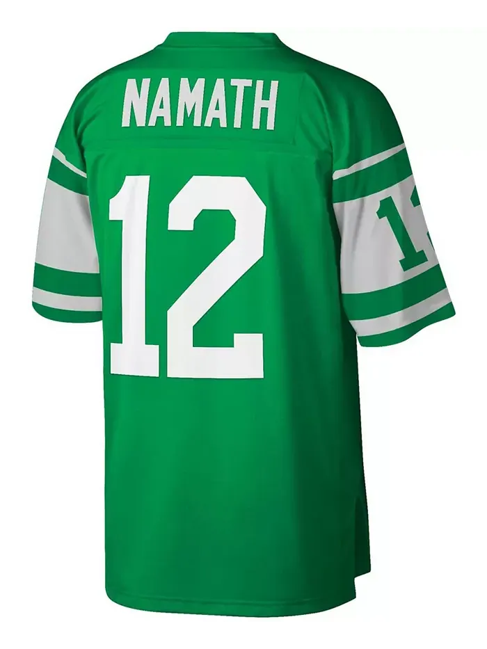 Мужская реплика джерси New York Jets Legacy цвета Kelly Green, размеры Big and Tall, модель Joe — изображение 3 из 3, зеленый