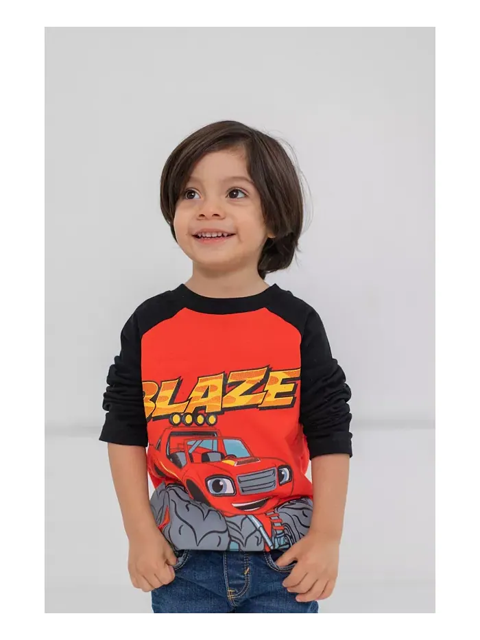 Футболки для мальчиков, 2 шт Blaze and the Monster Machines — изображение 4 из 7, красный/серый
