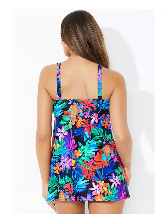 Женский купальный комплект Loop Strap с платьем Swimsuits for All — изображение 2 из 2, мульти