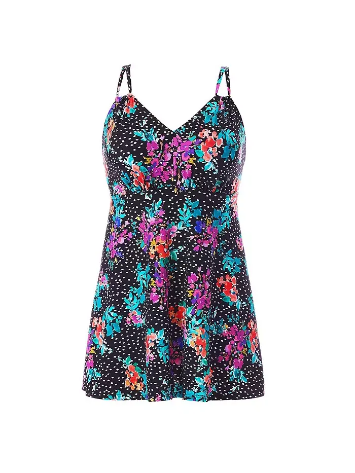 Женский купальный комплект Loop Strap с платьем Swimsuits for All — изображение 2 из 2, мульти