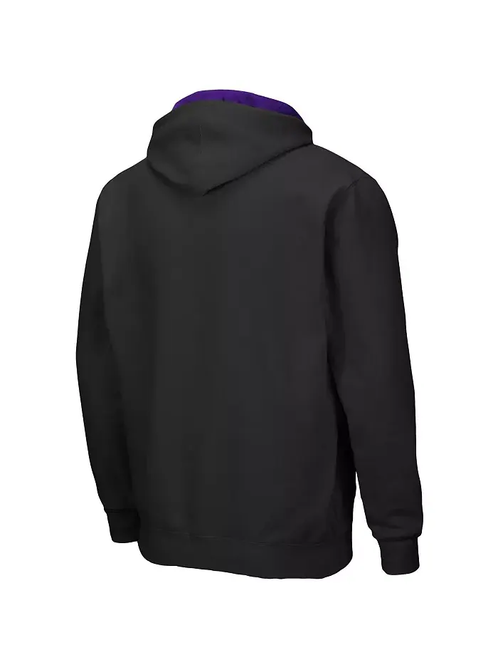 Мужская толстовка с молнией Kansas State Wildcats Arch Logo 3.0 Colosseum — изображение 5 из 5, темно-серый