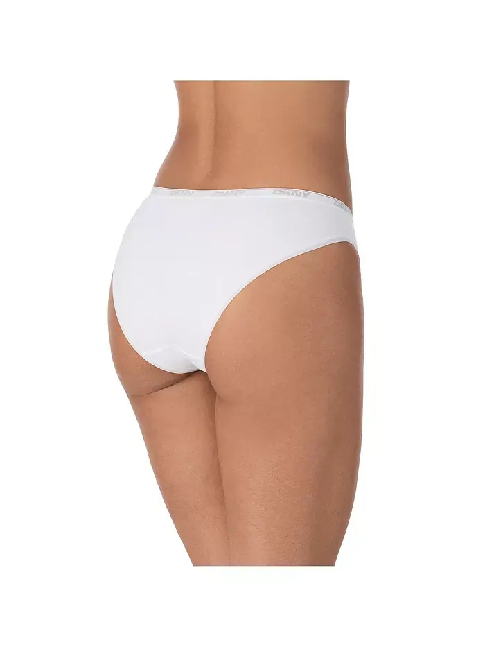 Женский бикини из хлопка и модала, 3 шт. — DK8462P3 DKNY — изображение 8 из 8, синий