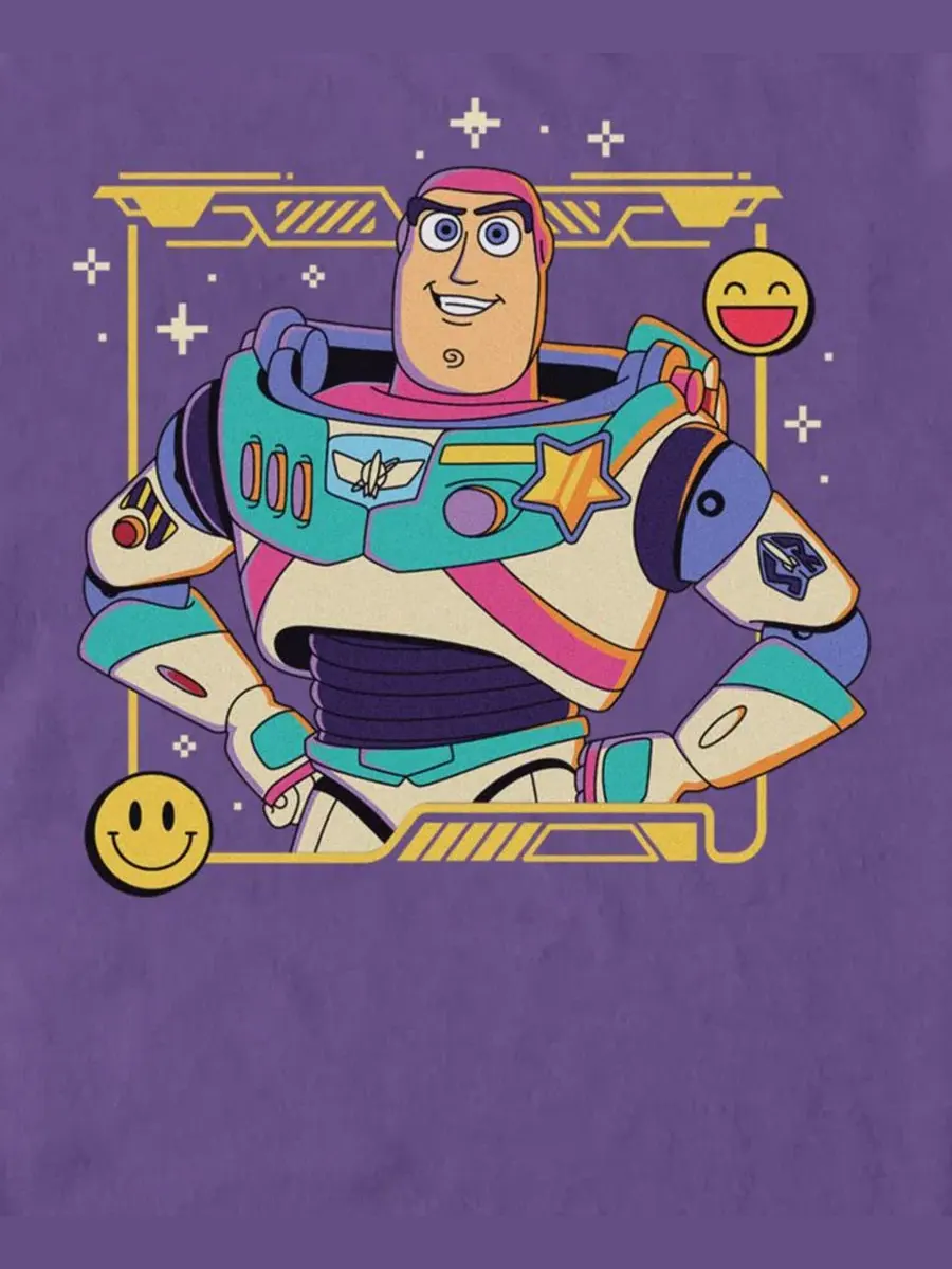 Футболка с принтом Buzz Lightyear Fifth Sun — изображение 3 из 3, фиолетовый