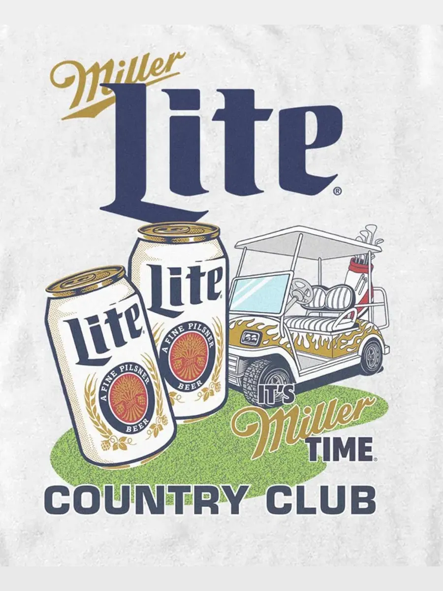 Футболка с принтом Miller Lite Golf Pinup Fifth Sun — изображение 3 из 3, белый