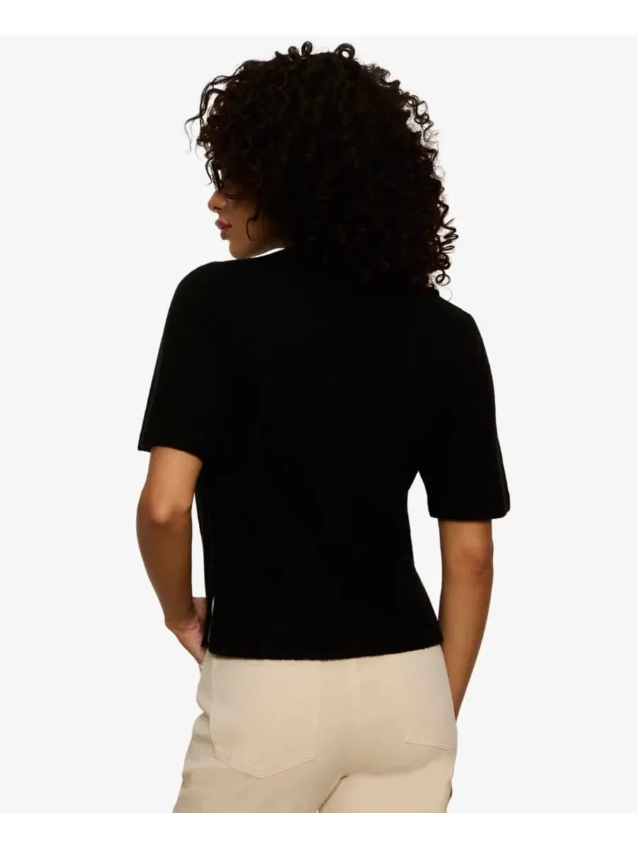 Свитшот-футболка Petite Perfect Short-Sleeve Sweater T-Shirt Sanctuary — изображение 7 из 7, черный