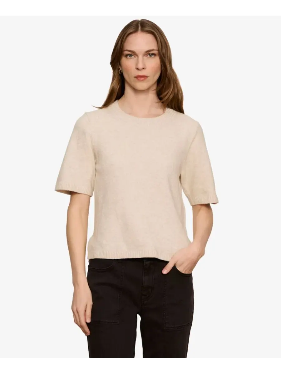 Свитшот-футболка с коротким рукавом Petite Perfect Short-Sleeve Sweater T-Shirt Sanctuary — изображение 1 из 6, ландыш