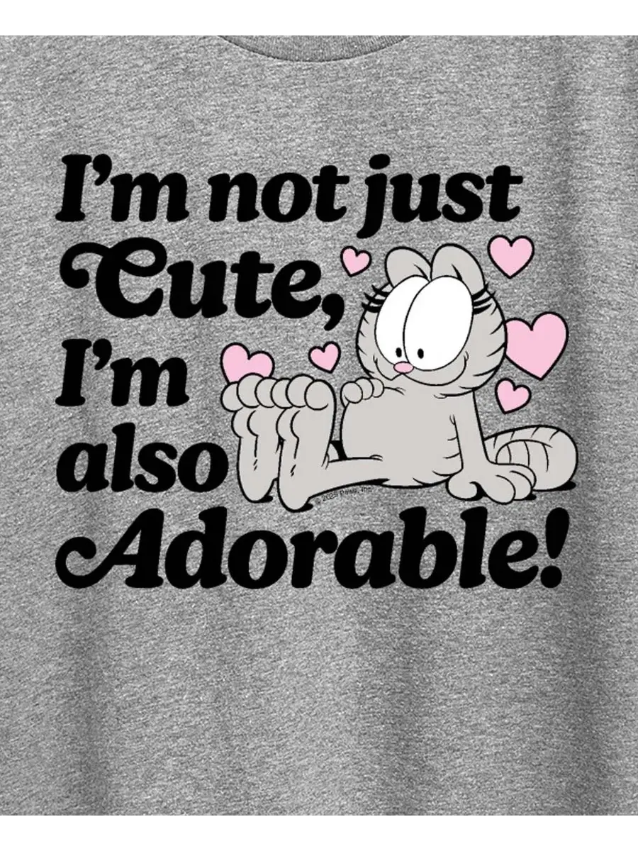 Футболка с принтом Nermal The Garfield Hybrid Apparel — изображение 3 из 3, серый
