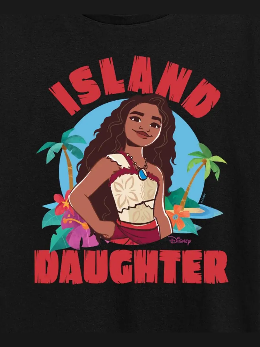 Футболка с принтом Island Daughter, бренд Hybrid Apparel — изображение 3 из 3, черный