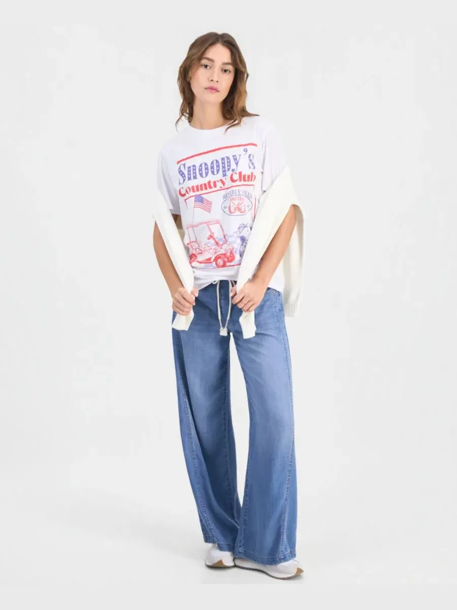 Футболка с графическим принтом Snoopy Country Club Grayson Threads, The Label — изображение 4 из 4, белый