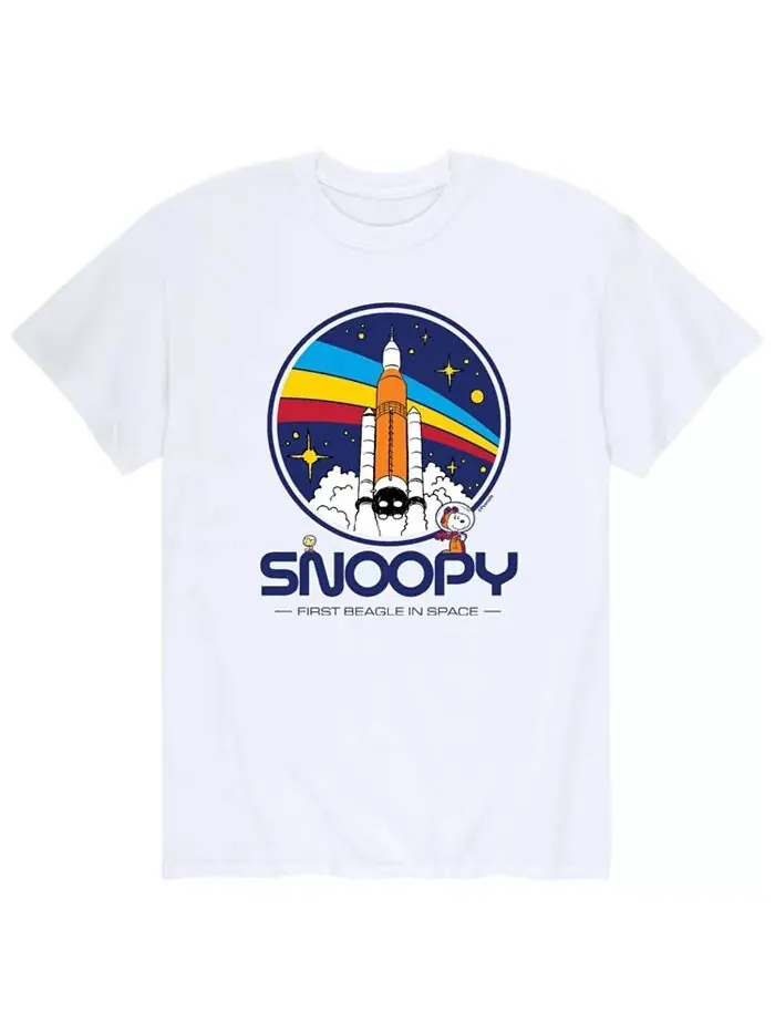 Футболка мужская Peanuts Snoppy Rocket AIRWAVES — изображение 1 из 2, белый