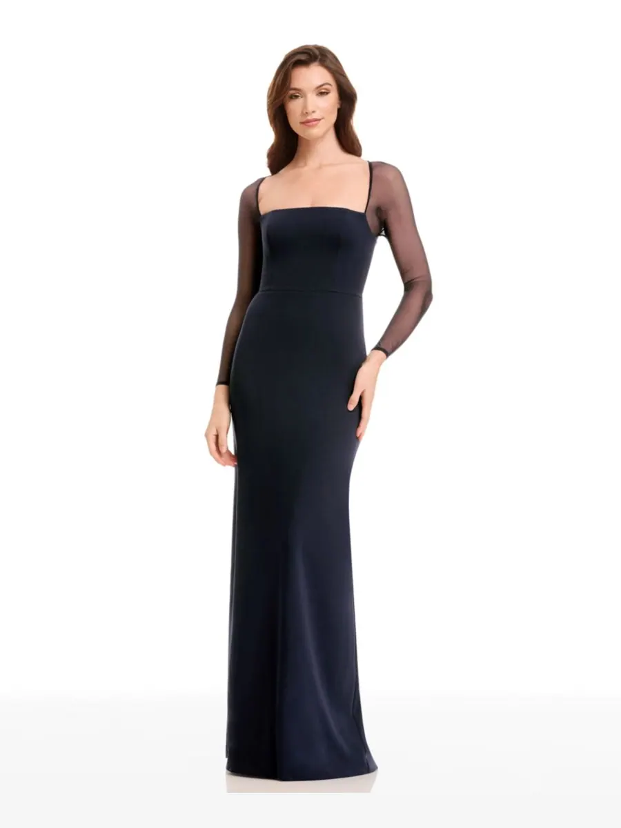 Женское платье Maxwell с квадратным вырезом Dress the Population — изображение 3 из 7, черный