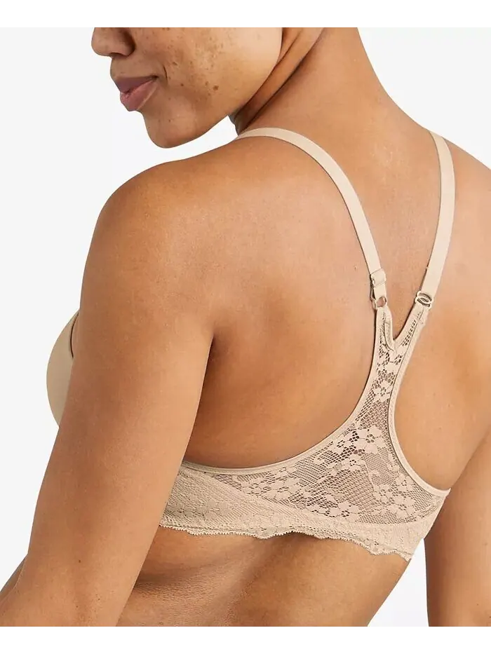 Закрытый кружевной бюстгальтер на косточках One Fab Fit 7112 Maidenform — изображение 5 из 5, черный серый