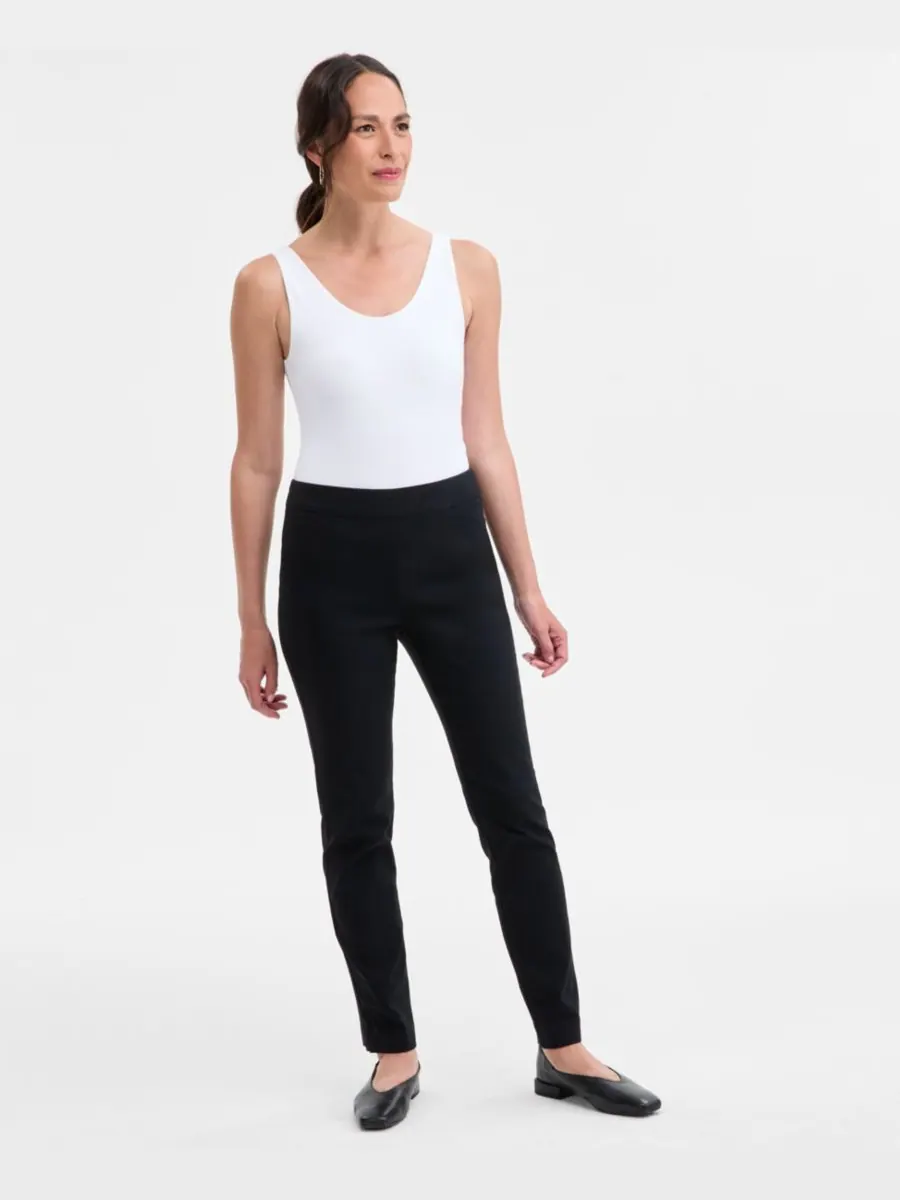 Женские тканые брюки Cambridge, размеры PP-XXL JM Collection — изображение 1 из 2, глубокий черный