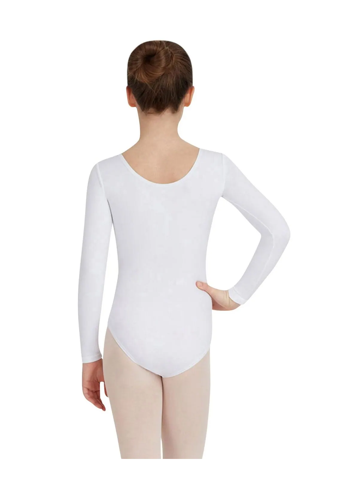 Купальник с длинными рукавами для больших девочек Capezio — изображение 2 из 21, белый