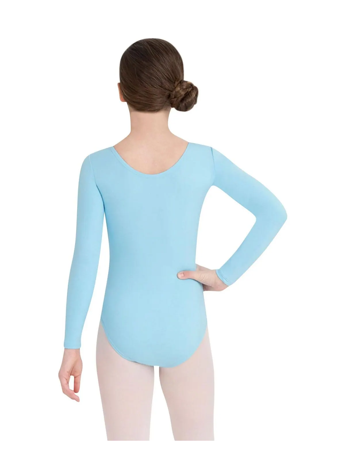 Купальник с длинными рукавами для больших девочек Capezio — изображение 7 из 21, белый