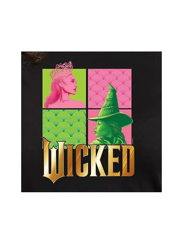 Футболка с круглым вырезом Wicked Elphaba Glinda Plus Size Hybrid Apparel — изображение 4 из 5, зеленый