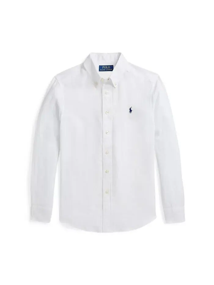 Льняная рубашка для больших мальчиков Polo Ralph Lauren