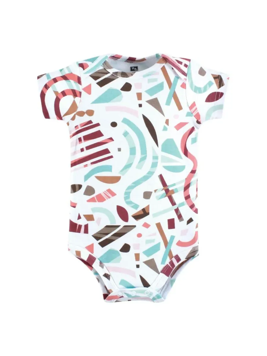 Базовый комплект из 5 предметов: хлопковый боди Hudson Baby, Girl Abstract — изображение 4 из 7