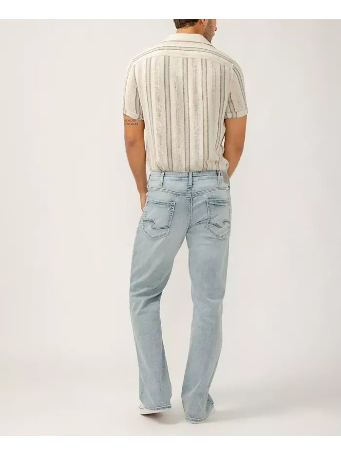 Мужские джинсы Zac Relaxed Fit Straight Leg Silver Jeans Co. — изображение 2 из 10, синий