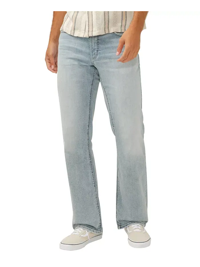 Мужские джинсы Zac Relaxed Fit Straight Leg Silver Jeans Co. — изображение 3 из 10, синий