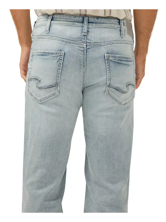 Мужские джинсы Zac Relaxed Fit Straight Leg Silver Jeans Co. — изображение 5 из 10, синий