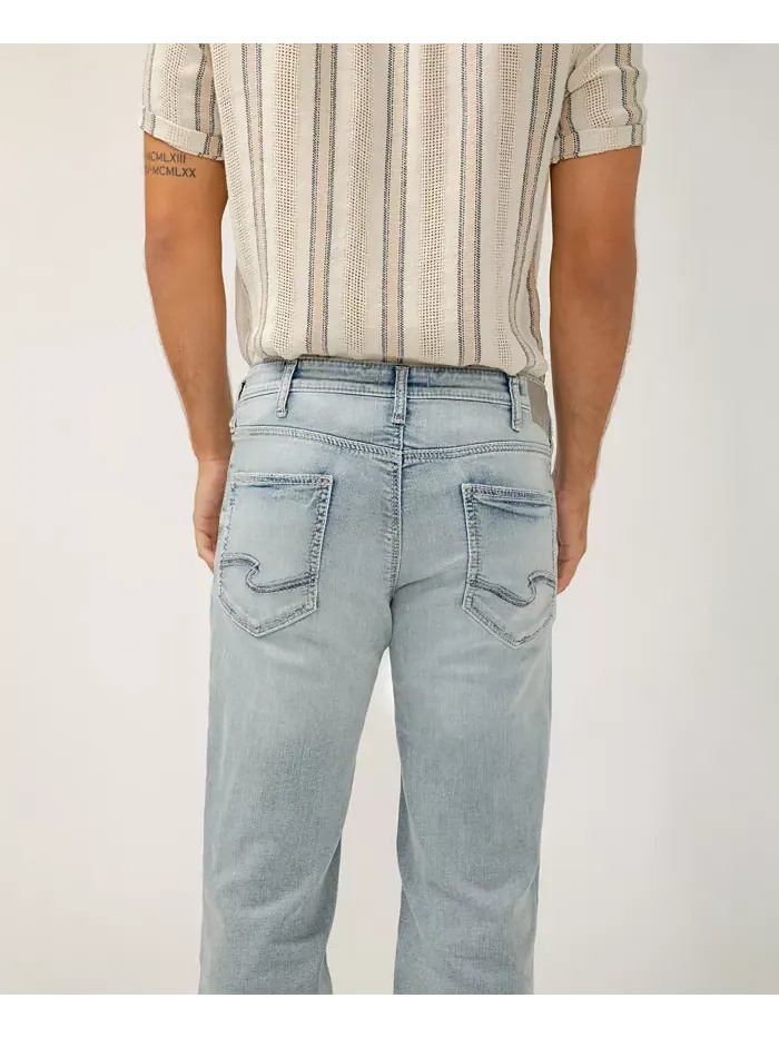 Мужские джинсы Zac Relaxed Fit Straight Leg Silver Jeans Co. — изображение 6 из 10, синий