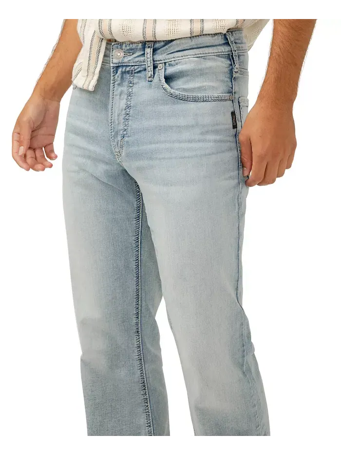 Мужские джинсы Zac Relaxed Fit Straight Leg Silver Jeans Co. — изображение 7 из 10, синий
