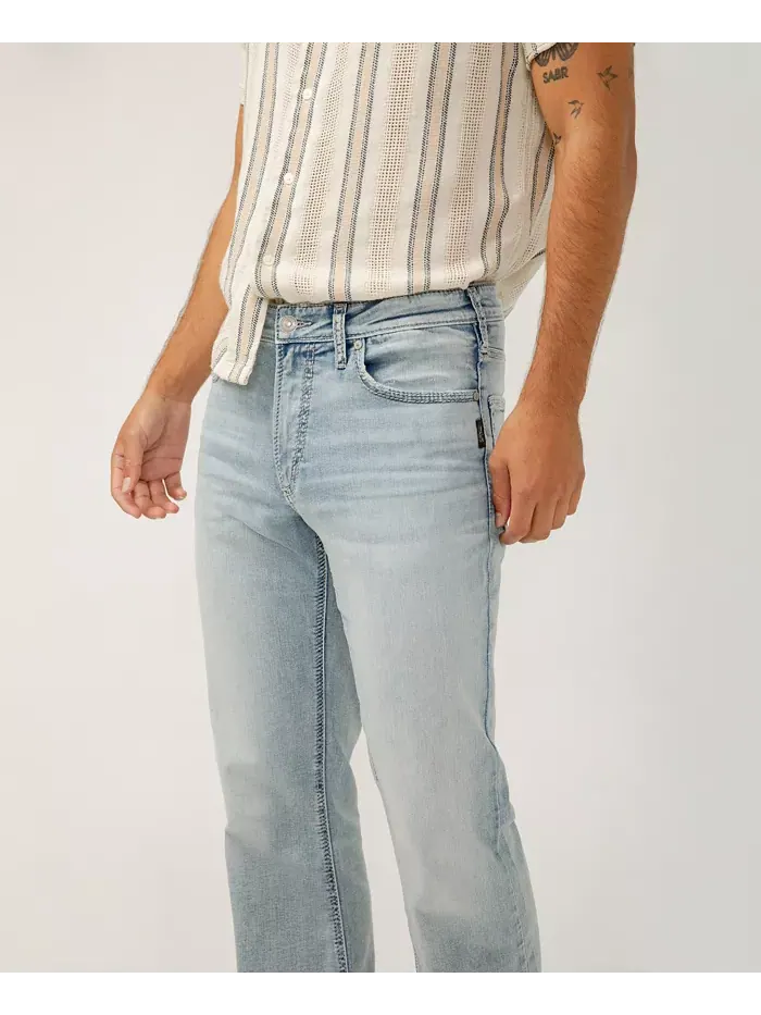 Мужские джинсы Zac Relaxed Fit Straight Leg Silver Jeans Co. — изображение 8 из 10, синий