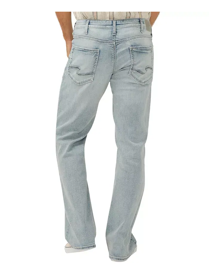 Мужские джинсы Zac Relaxed Fit Straight Leg Silver Jeans Co. — изображение 10 из 10, синий