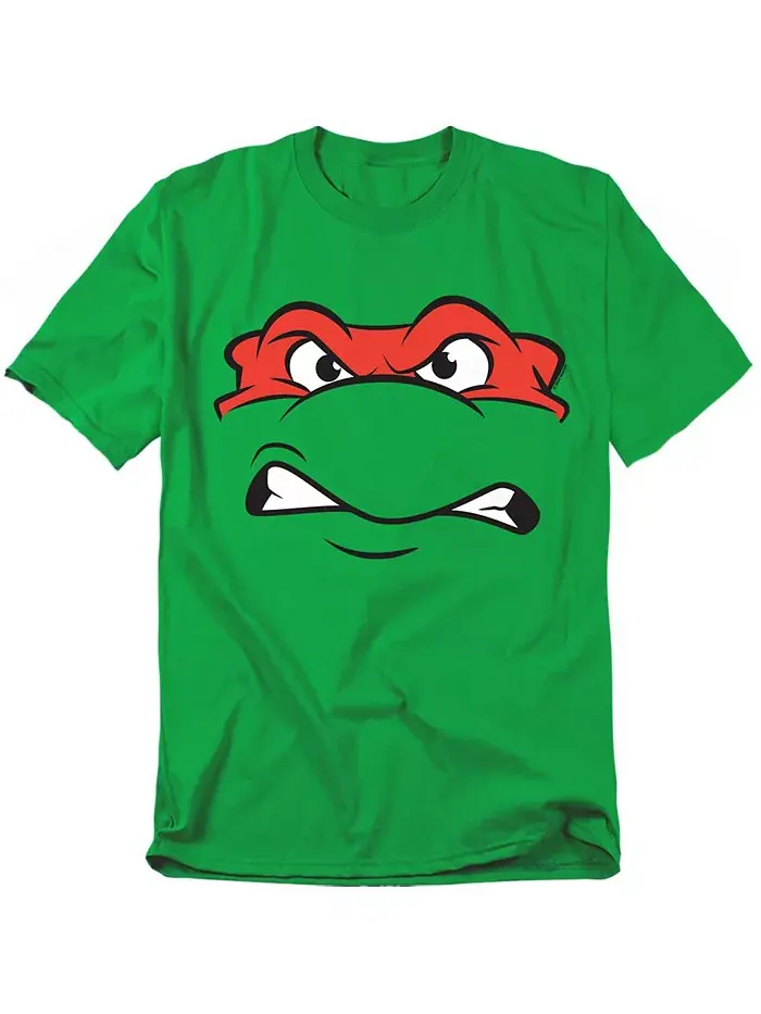 Мужская футболка Raphael Angry Teenage Mutant Ninja Turtles — изображение 1 из 3, зеленый