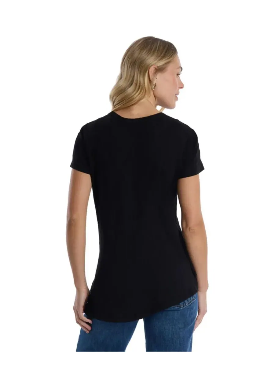 Женская футболка с круглым вырезом и коротким рукавом WILT Clothing — изображение 3 из 5, черный