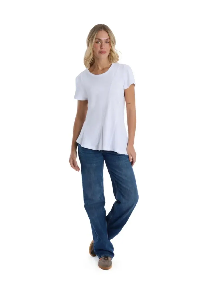 Женская футболка с круглым вырезом и коротким рукавом WILT Clothing — изображение 2 из 8, белый