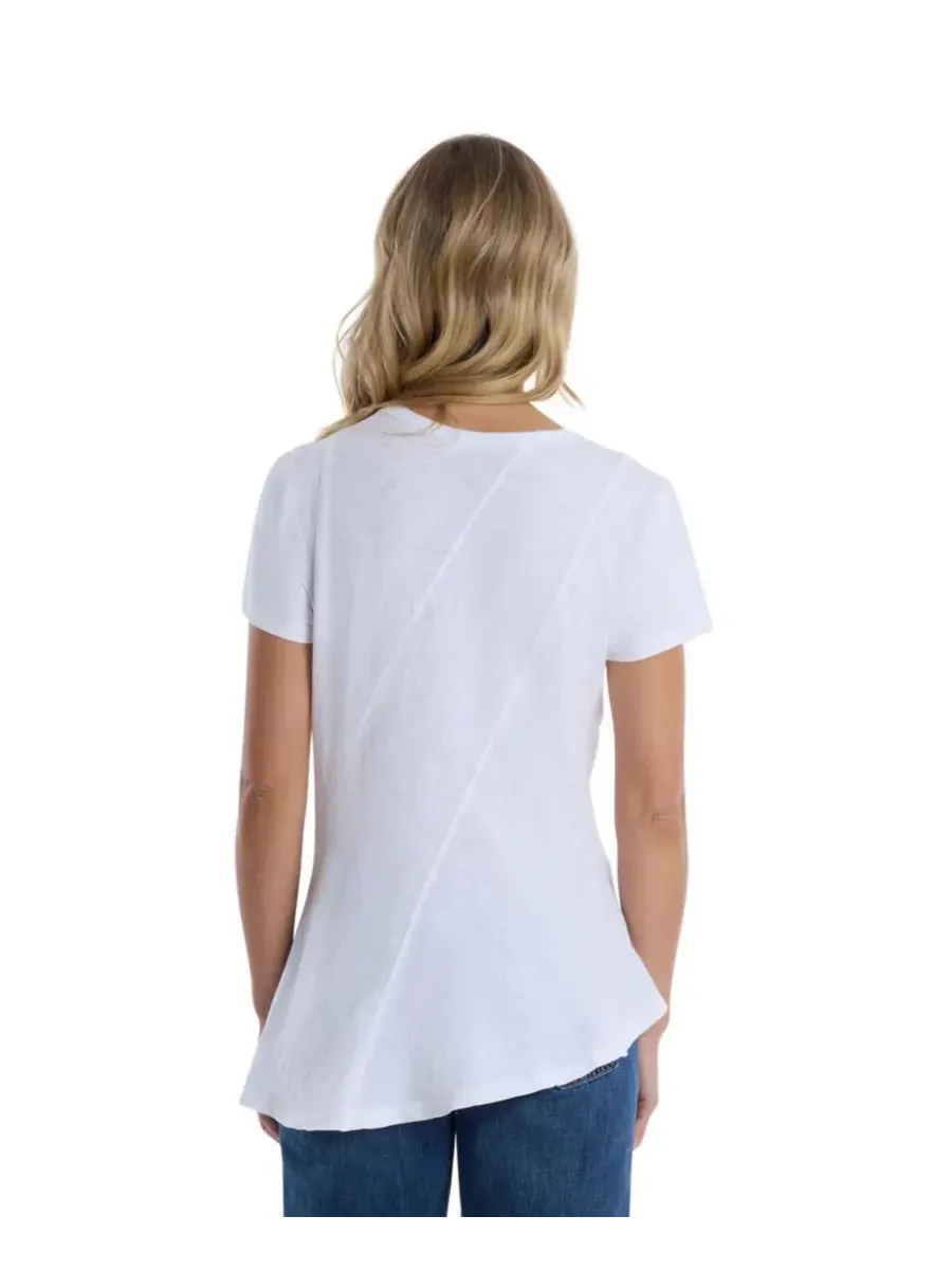 Женская футболка с круглым вырезом и коротким рукавом WILT Clothing — изображение 3 из 8, белый