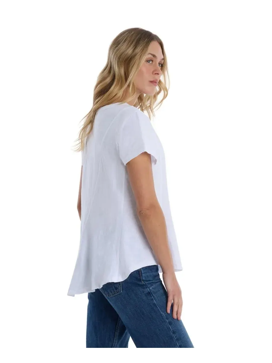 Женская футболка с круглым вырезом и коротким рукавом WILT Clothing — изображение 5 из 8, белый