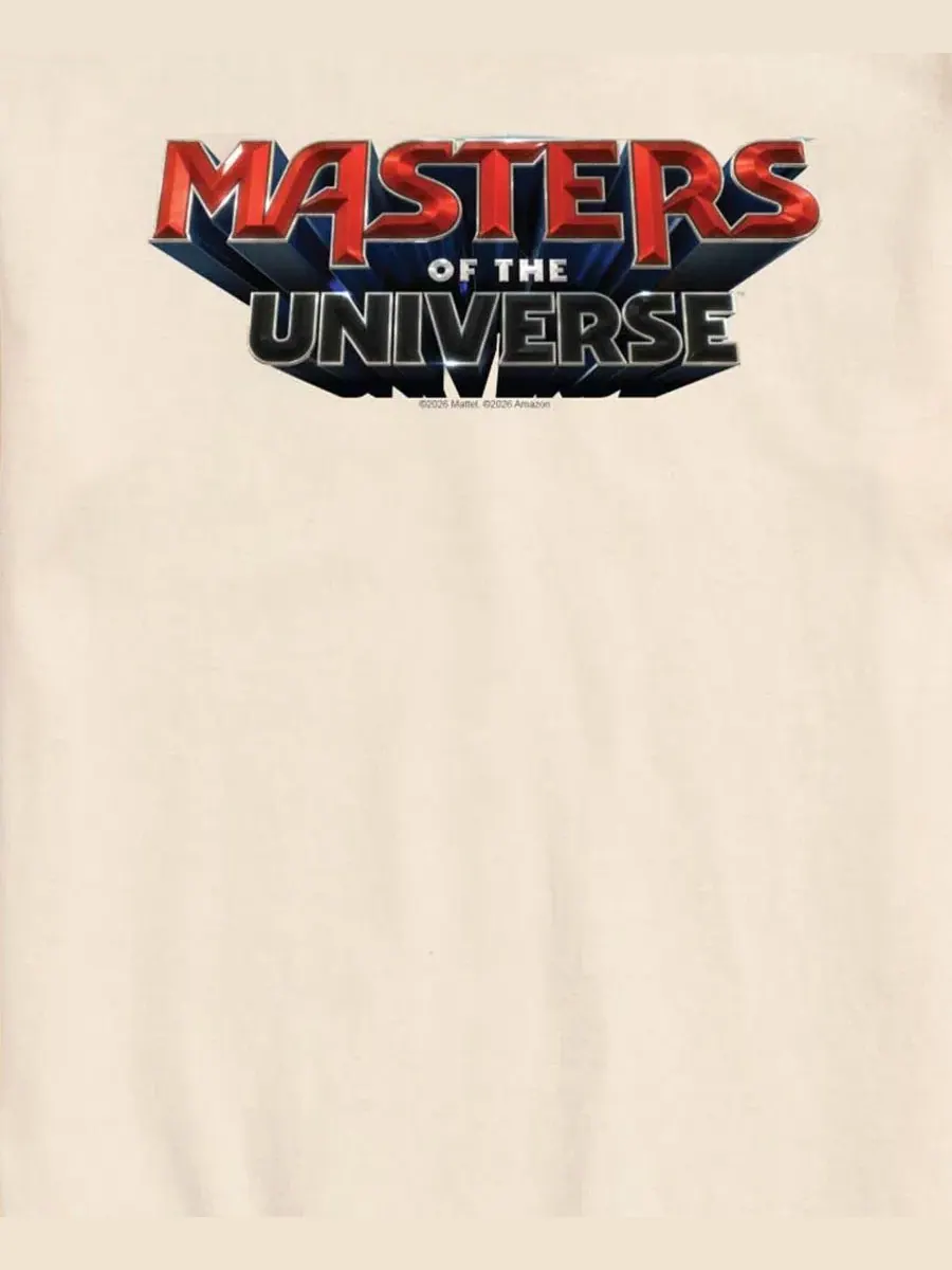 Футболка с принтом Masters Of The Universe Logo AIRWAVES — изображение 3 из 3, бежевый