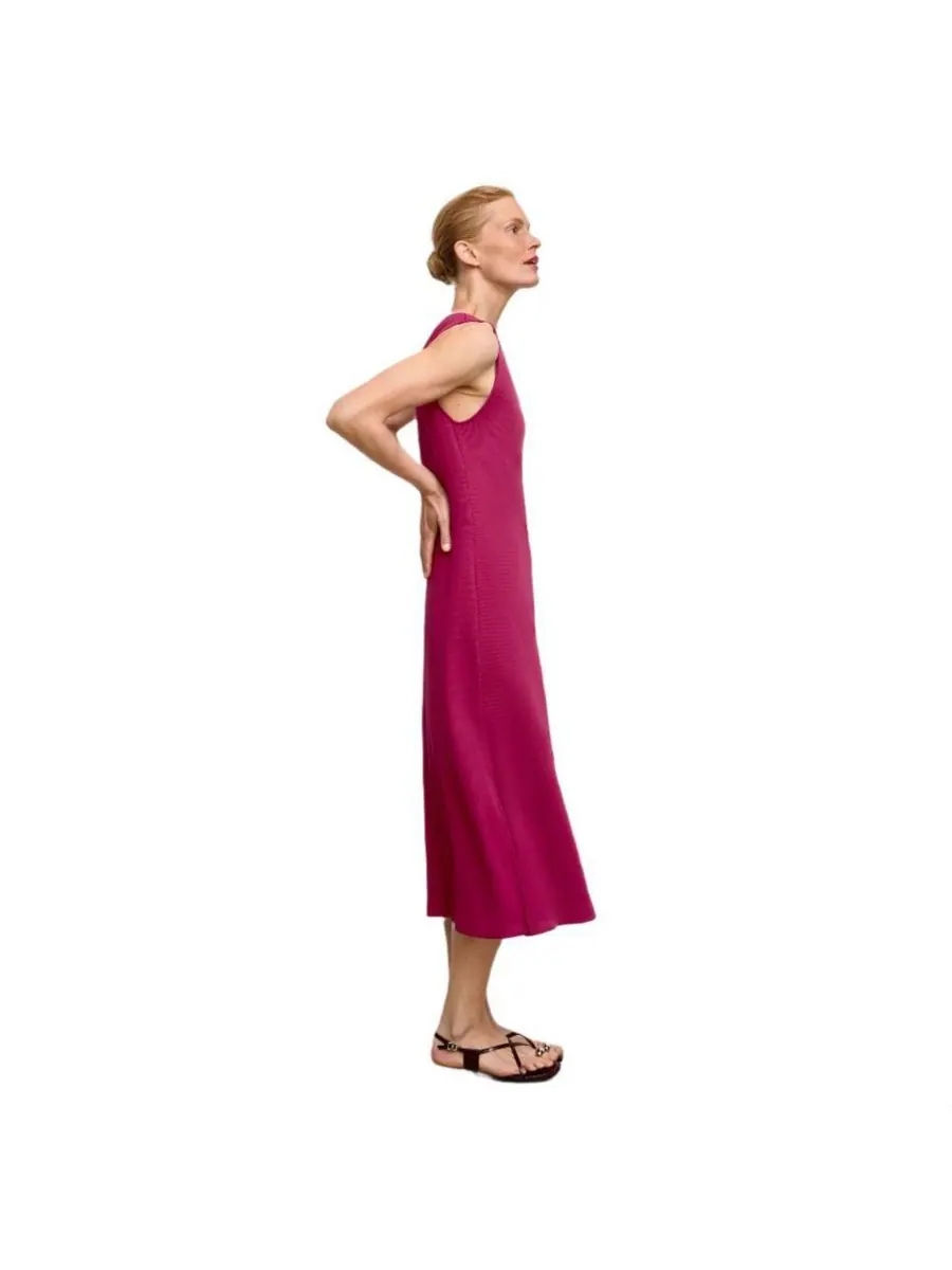 Женское платье Milano Drape из плюша и пима MMLaFleur — изображение 2 из 5, розовый